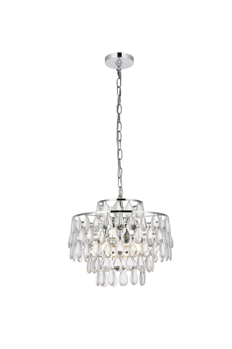 Elegant Lighting - 1102D16C - Three Light Pendant - Mila - Chrome