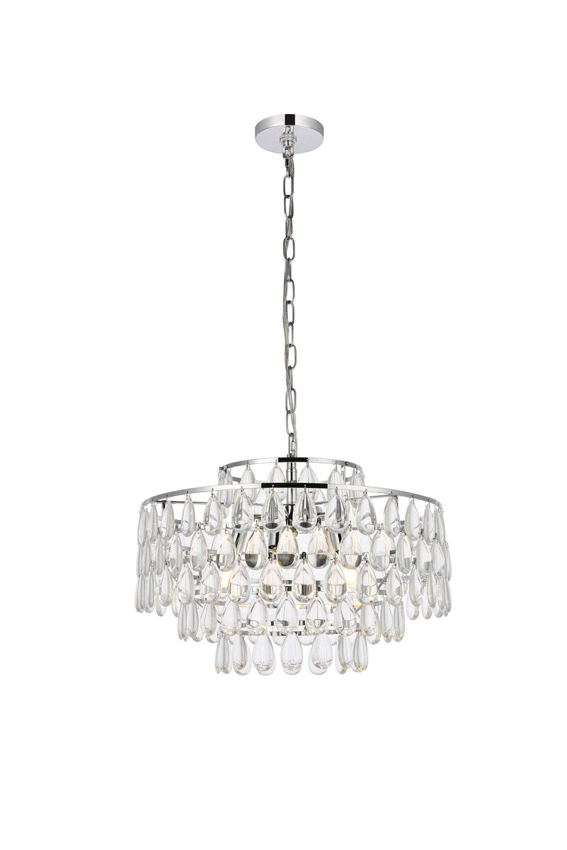 Elegant Lighting - 1102D20C - Five Light Pendant - Mila - chrome