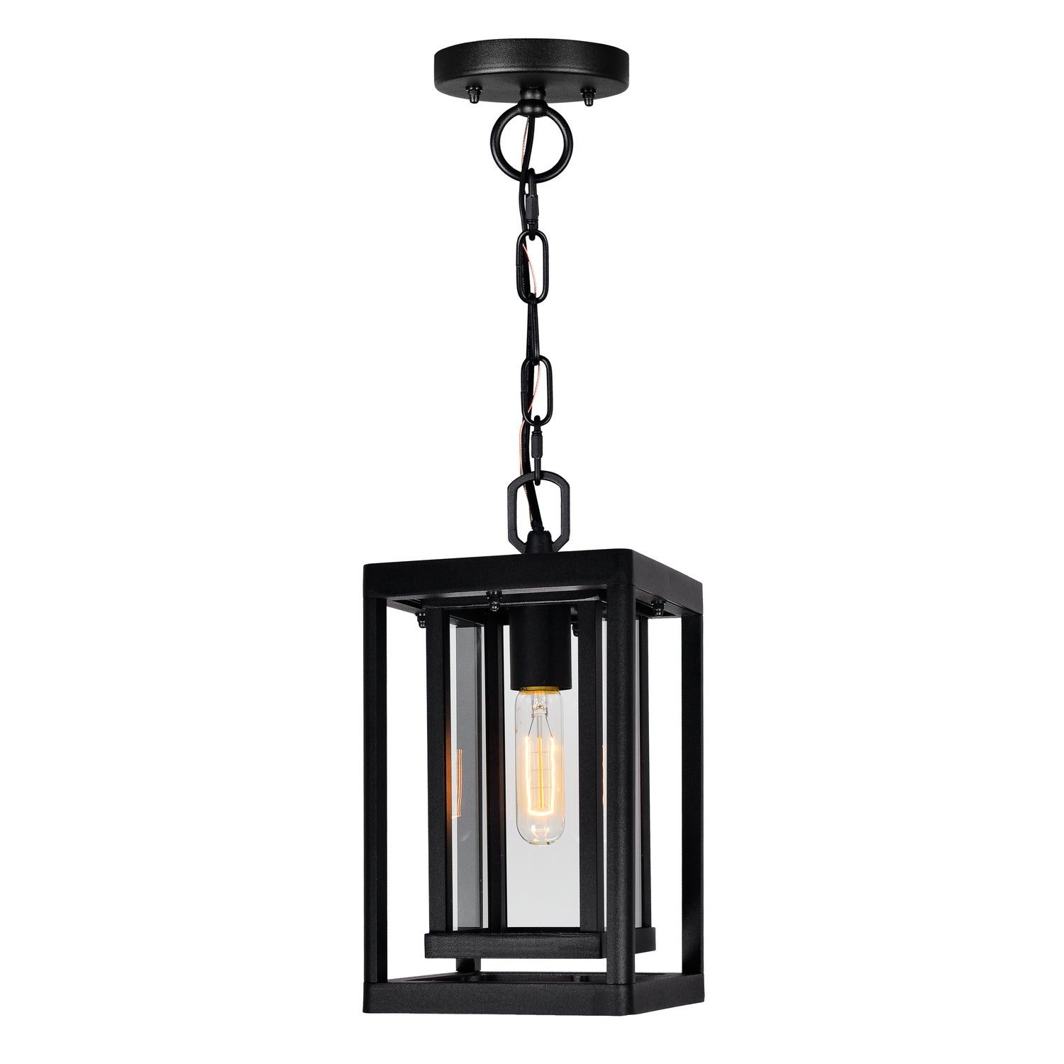 CWI Lighting - 0415P7-1-101 - One Light Outdoor Hanging Pendant - Mulvane - Black