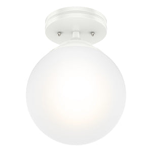 Hunter - 19021 - One Light Flush Mount - Hepburn - Matte White