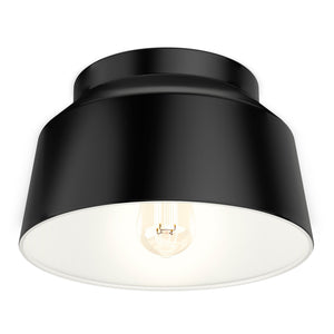 Hunter - 19023 - One Light Flush Mount - Cranbrook - Matte Black