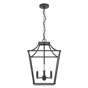 Hunter - 19068 - Four Light Pendant - Laurel Ridge - Natural Black Iron