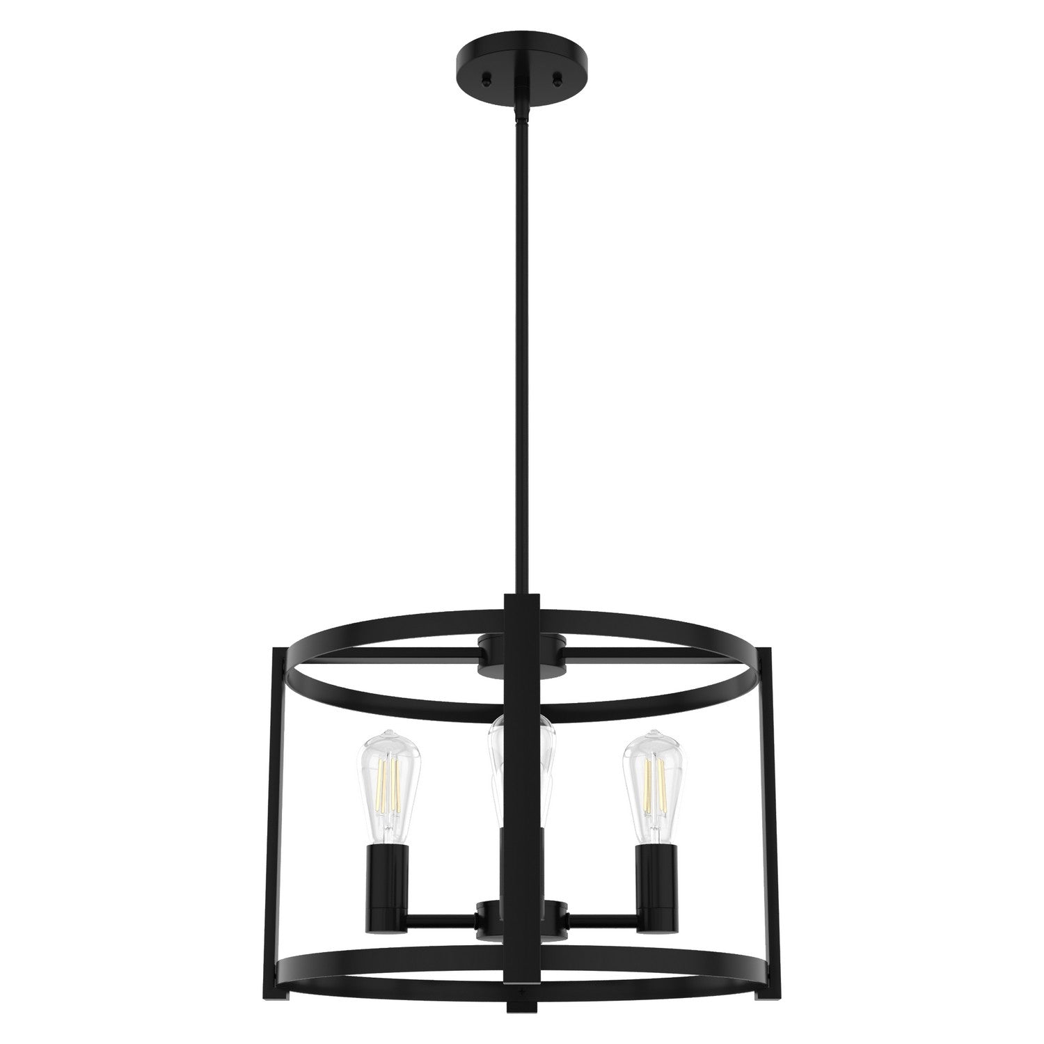 Hunter - 19133 - Four Light Chandelier - Astwood - Matte Black
