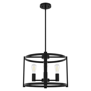Hunter - 19133 - Four Light Chandelier - Astwood - Matte Black