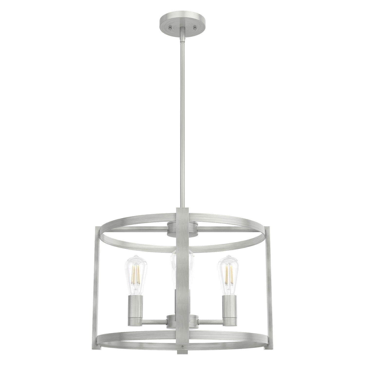 Hunter - 19134 - Four Light Chandelier - Astwood - Brushed Nickel