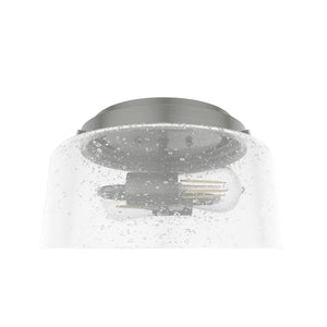 Hunter - 19164 - Two Light Flush Mount - Hartland - Brushed Nickel