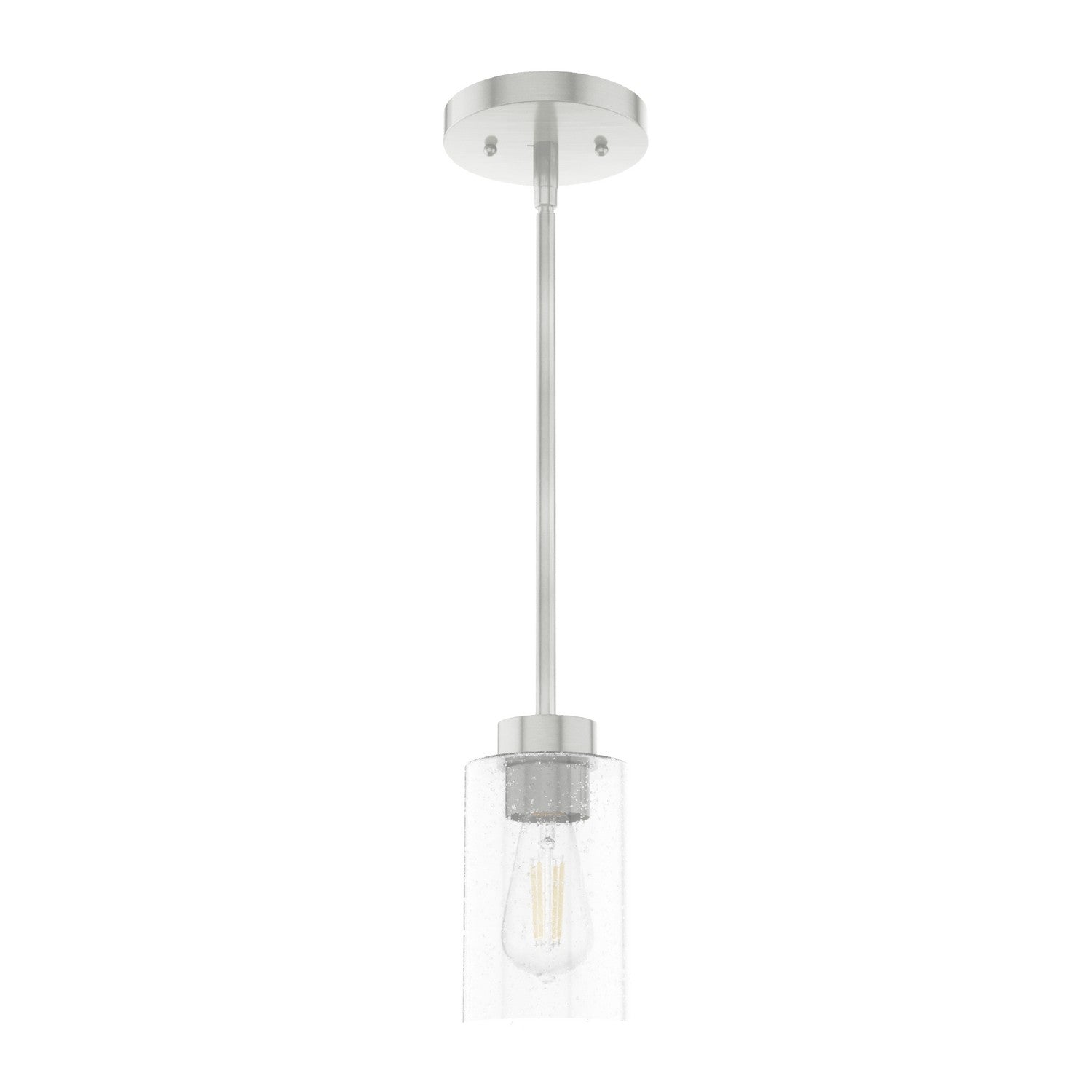 Hunter - 19166 - One Light Pendant - Hartland - Brushed Nickel
