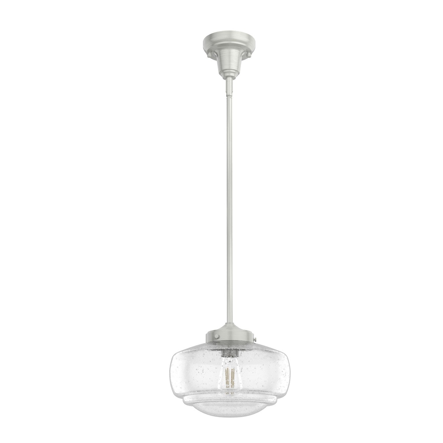 Hunter - 19189 - One Light Pendant - Saddle Creek - Brushed Nickel