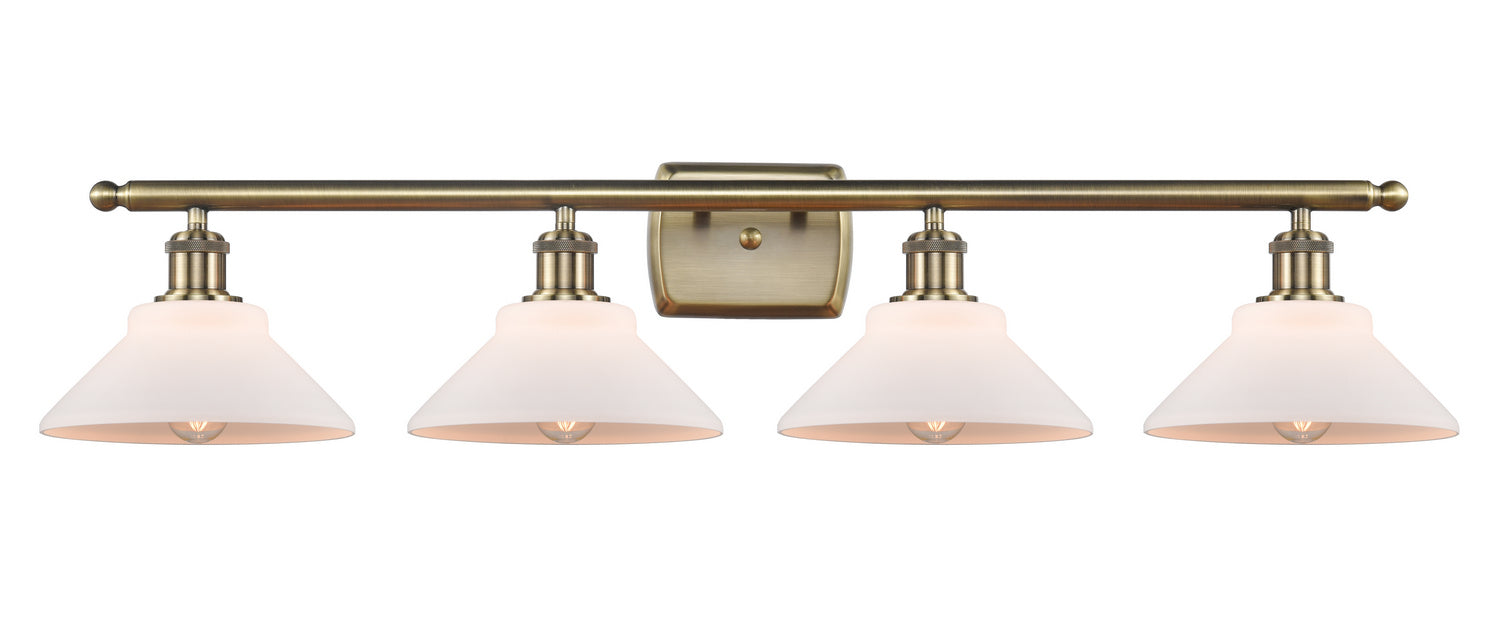 Innovations - 516-4W-AB-G131 - Four Light Bath Vanity - Ballston - Antique Brass