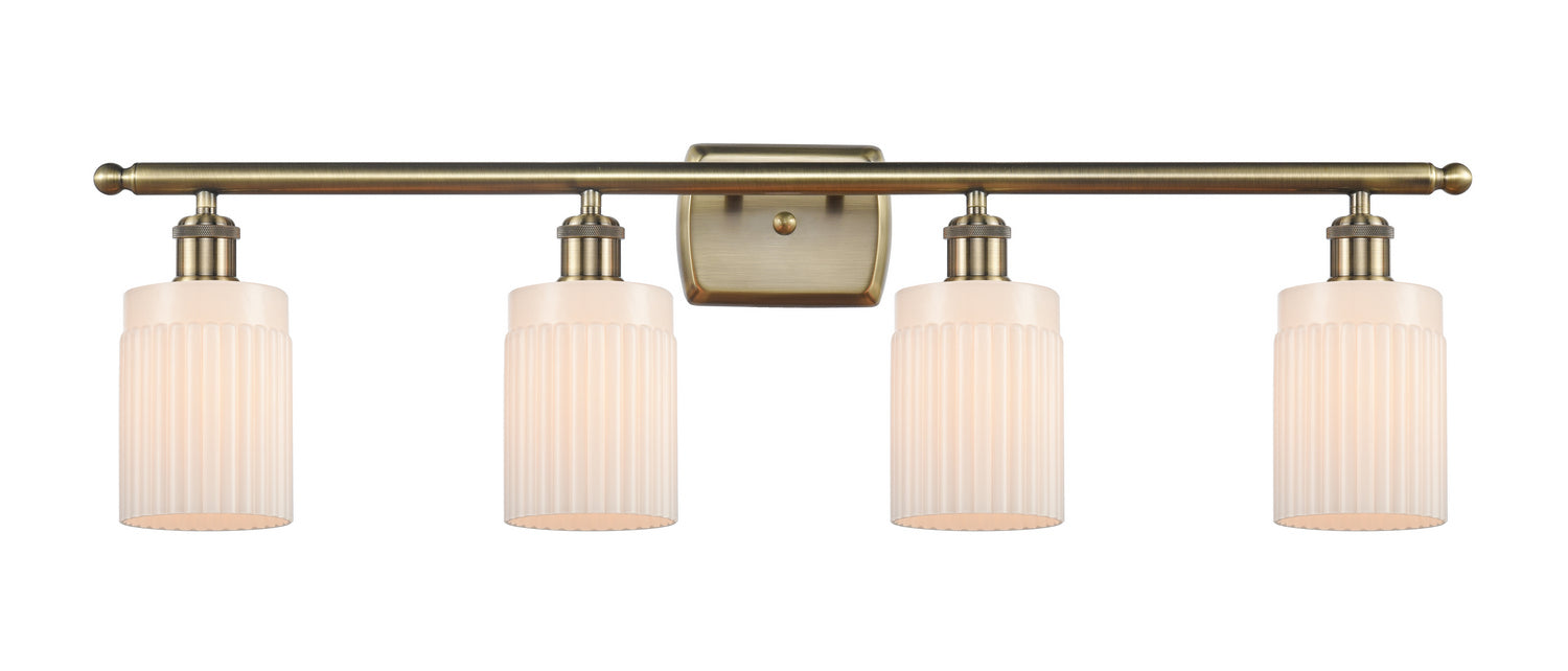 Innovations - 516-4W-AB-G341 - Four Light Bath Vanity - Ballston - Antique Brass