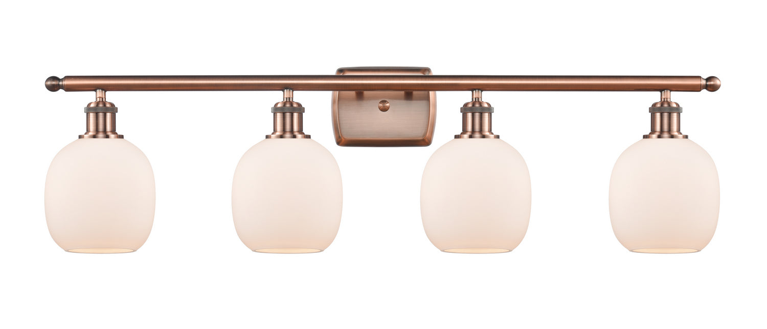 Innovations - 516-4W-AC-G101 - Four Light Bath Vanity - Ballston - Antique Copper