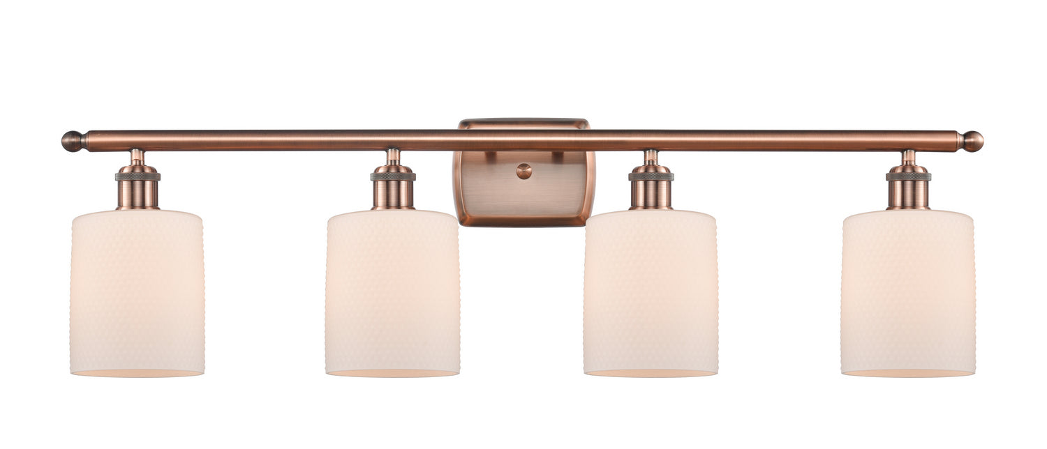 Innovations - 516-4W-AC-G111 - Four Light Bath Vanity - Ballston - Antique Copper