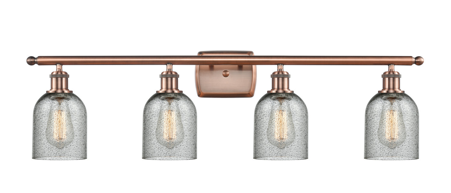 Innovations - 516-4W-AC-G257 - Four Light Bath Vanity - Ballston - Antique Copper