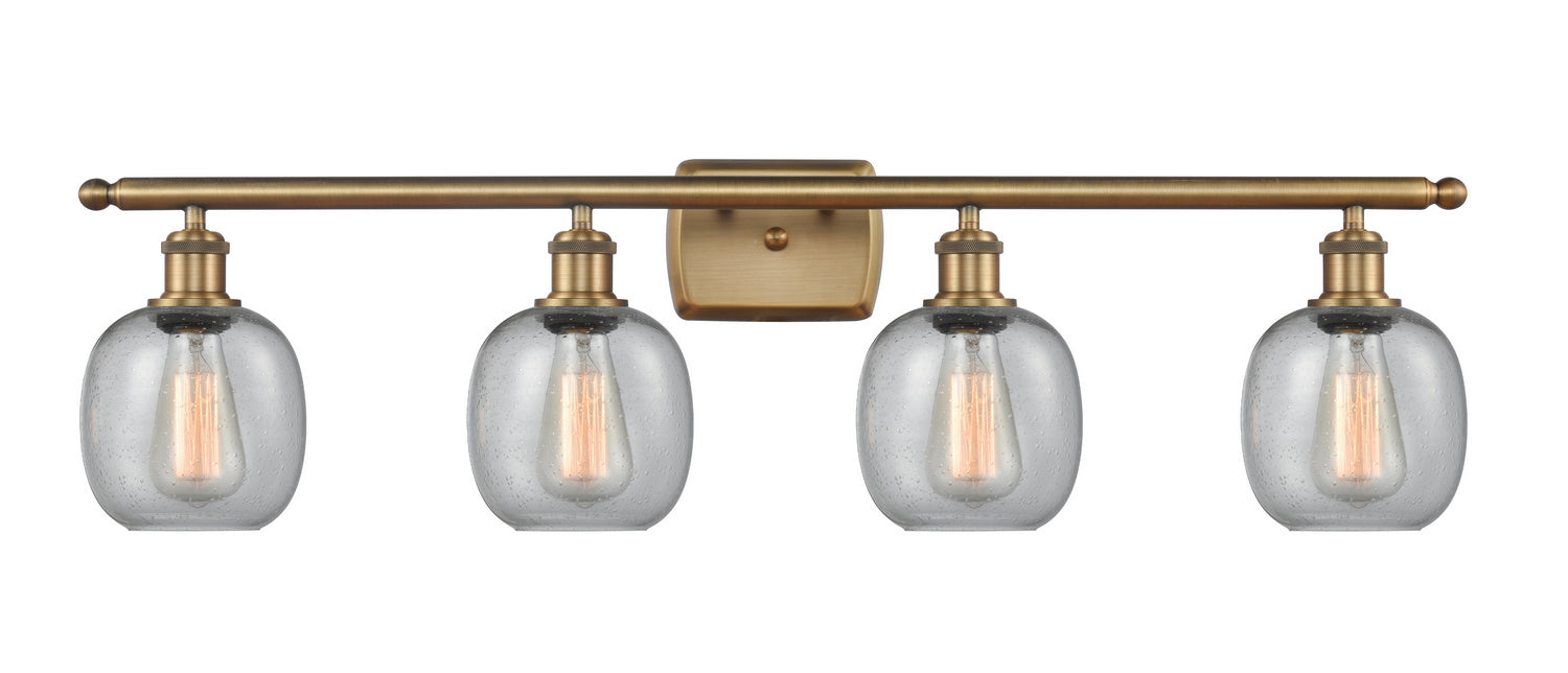 Innovations - 516-4W-BB-G104 - Four Light Bath Vanity - Ballston - Brushed Brass