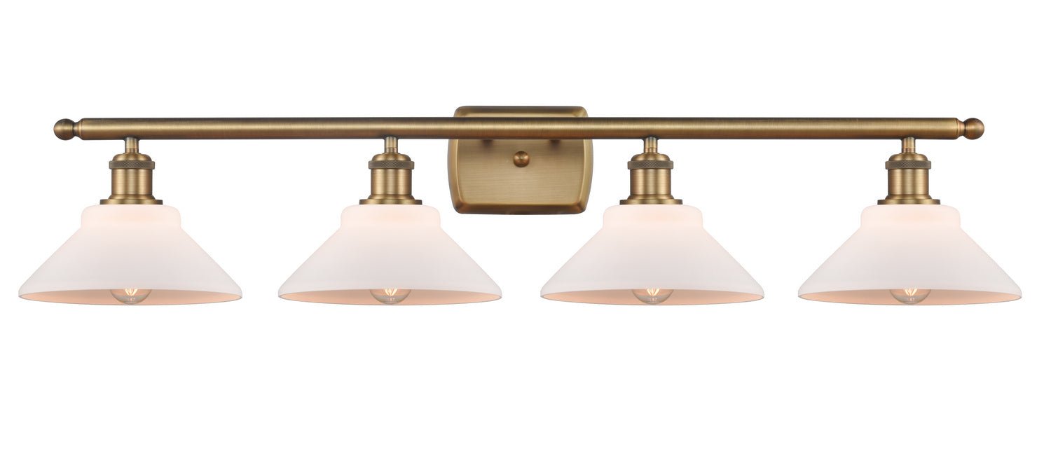 Innovations - 516-4W-BB-G131 - Four Light Bath Vanity - Ballston - Brushed Brass