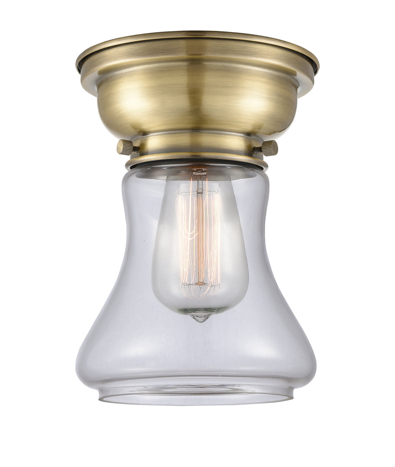 Innovations - 623-1F-AB-G192 - One Light Flush Mount - Franklin Restoration - Antique Brass