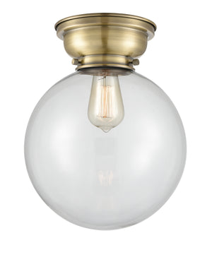 Innovations - 623-1F-AB-G202-10 - One Light Flush Mount - Franklin Restoration - Antique Brass