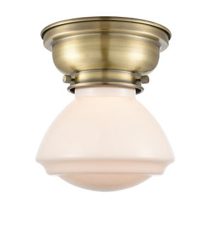 Innovations - 623-1F-AB-G321 - One Light Flush Mount - Franklin Restoration - Antique Brass