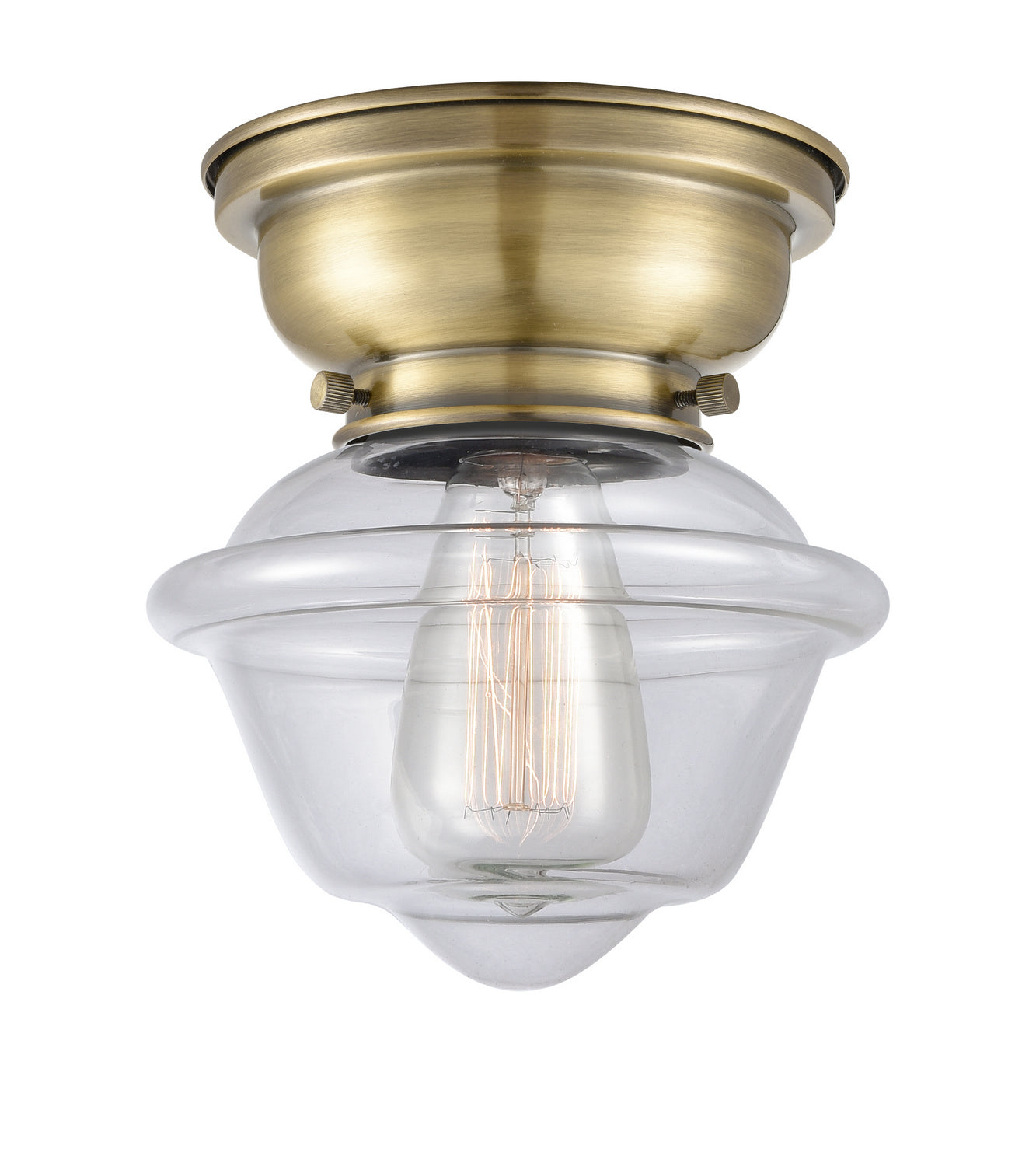 Innovations - 623-1F-AB-G532 - One Light Flush Mount - Franklin Restoration - Antique Brass