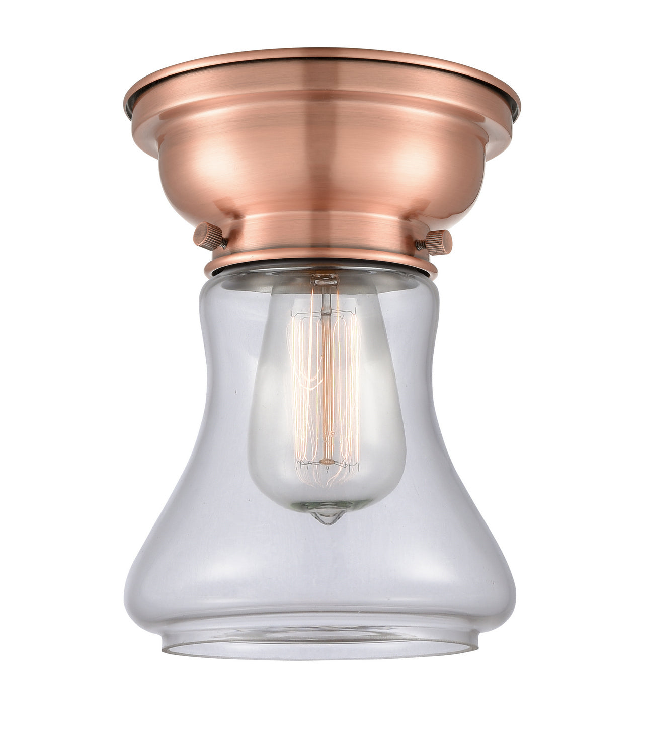 Innovations - 623-1F-AC-G192 - One Light Flush Mount - Franklin Restoration - Antique Copper