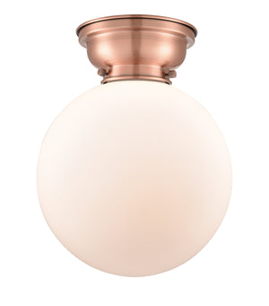 Innovations - 623-1F-AC-G201-10 - One Light Flush Mount - Franklin Restoration - Antique Copper