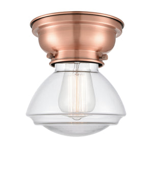 Innovations - 623-1F-AC-G322 - One Light Flush Mount - Franklin Restoration - Antique Copper