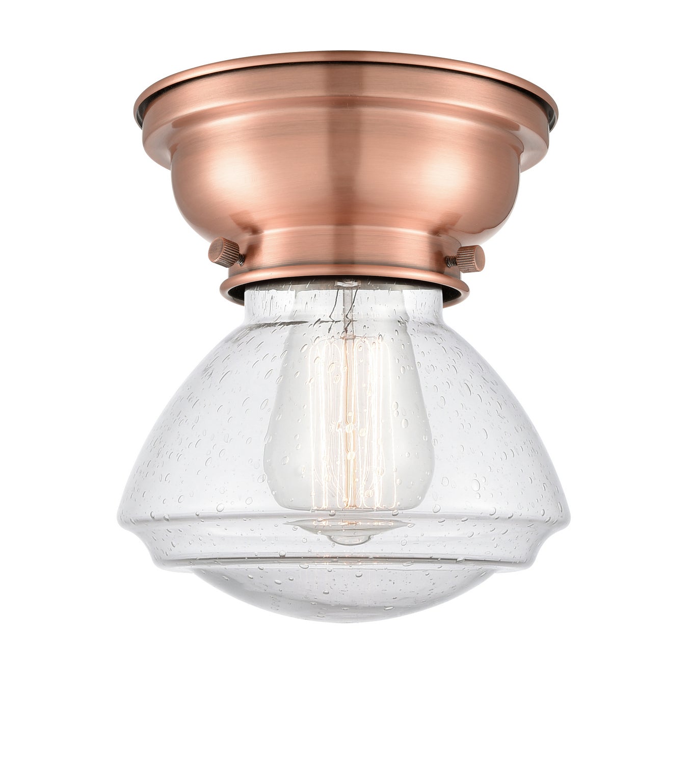 Innovations - 623-1F-AC-G324-LED - LED Flush Mount - Franklin Restoration - Antique Copper