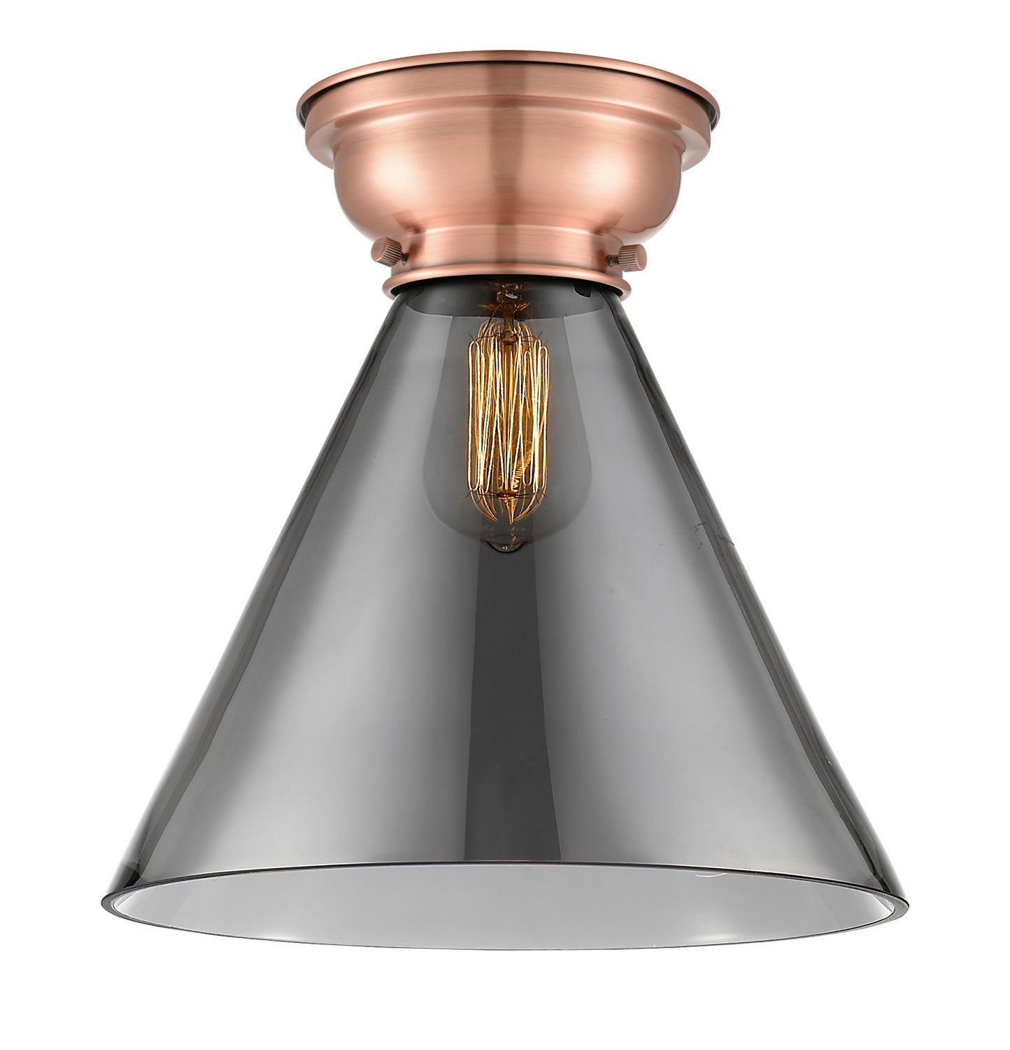 Innovations - 623-1F-AC-G43-L - One Light Flush Mount - Franklin Restoration - Antique Copper