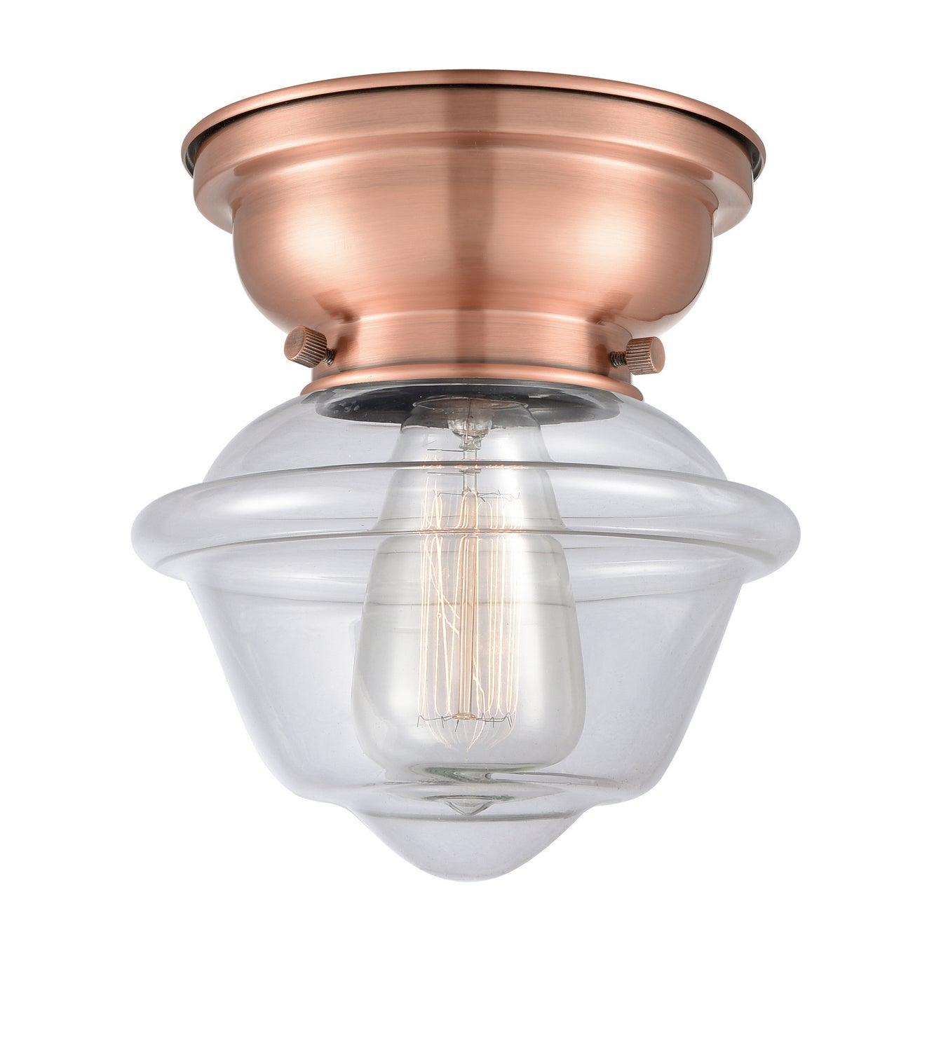 Innovations - 623-1F-AC-G532 - One Light Flush Mount - Franklin Restoration - Antique Copper