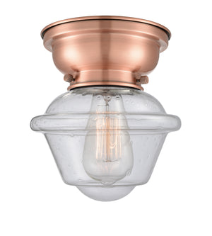 Innovations - 623-1F-AC-G534 - One Light Flush Mount - Franklin Restoration - Antique Copper