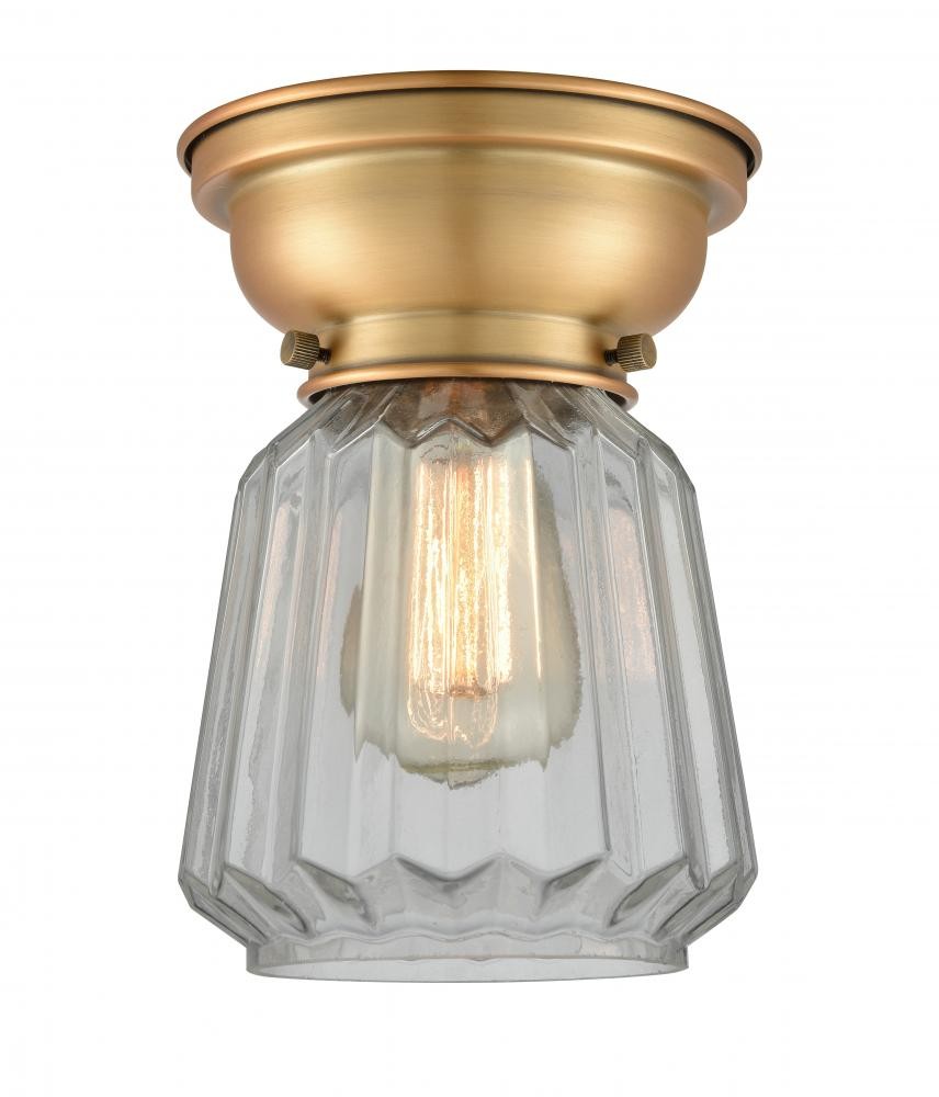 Innovations - 623-1F-BB-G142-LED - LED Flush Mount - Franklin Restoration - Brushed Brass