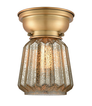 Innovations - 623-1F-BB-G146 - One Light Flush Mount - Franklin Restoration - Brushed Brass