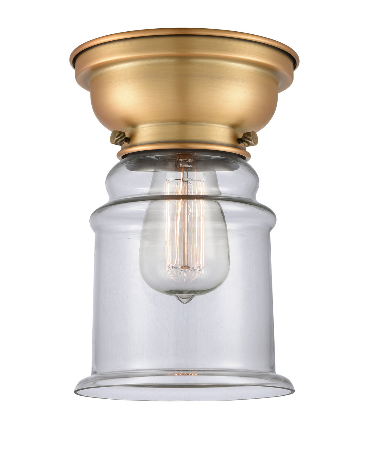 Innovations - 623-1F-BB-G182-LED - LED Flush Mount - Franklin Restoration - Brushed Brass