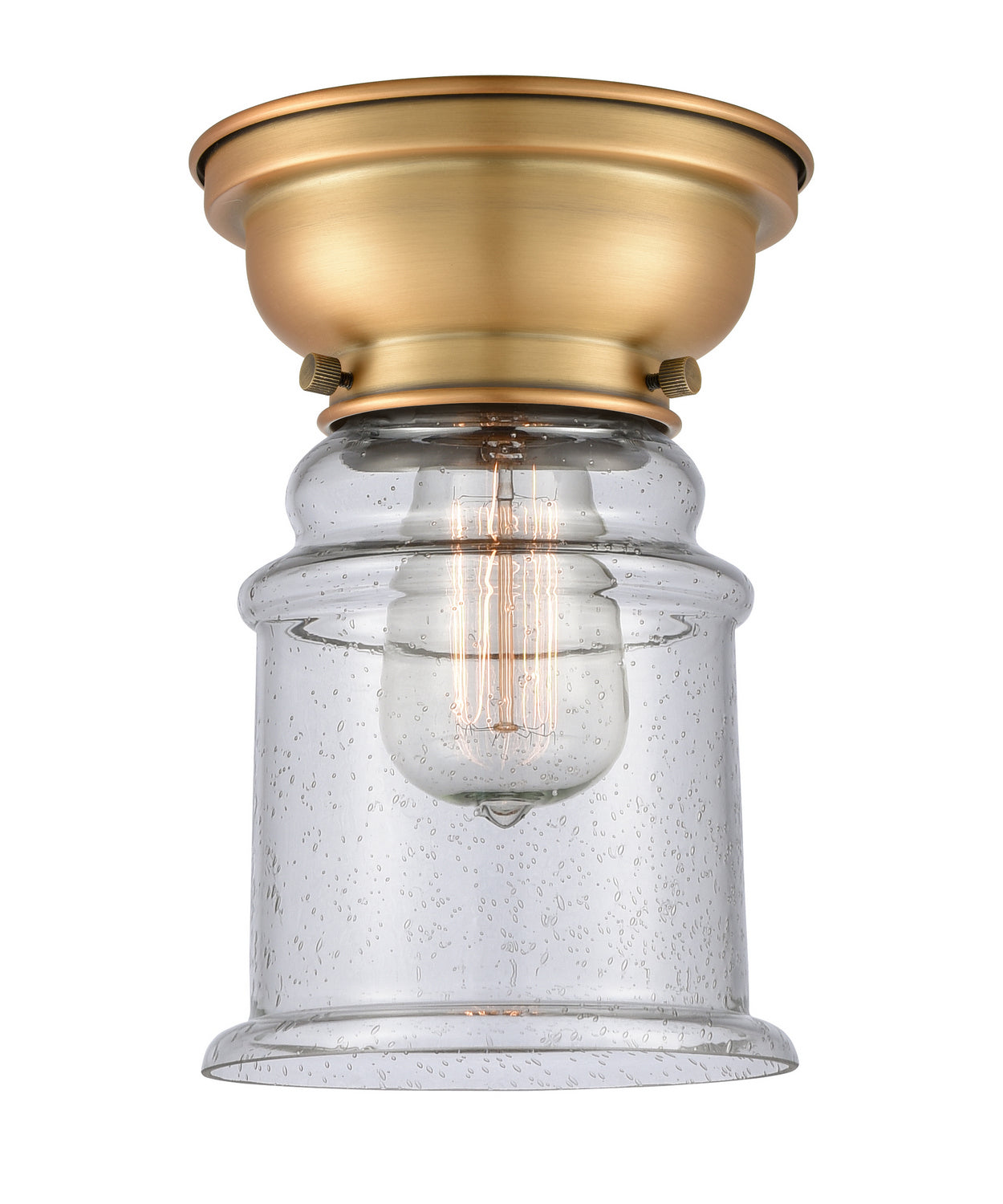 Innovations - 623-1F-BB-G184 - One Light Flush Mount - Franklin Restoration - Brushed Brass