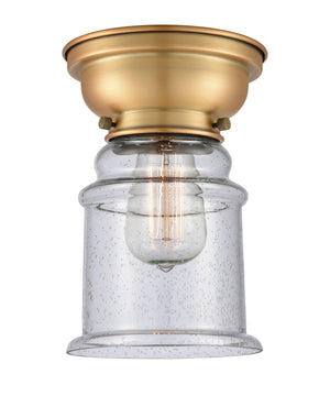 Innovations - 623-1F-BB-G184 - One Light Flush Mount - Franklin Restoration - Brushed Brass