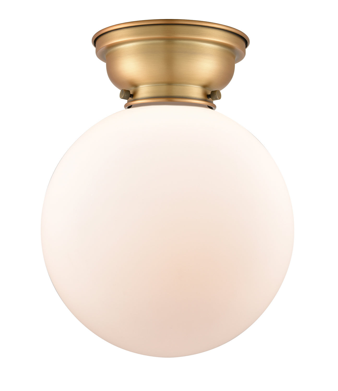 Innovations - 623-1F-BB-G201-10 - One Light Flush Mount - Franklin Restoration - Brushed Brass