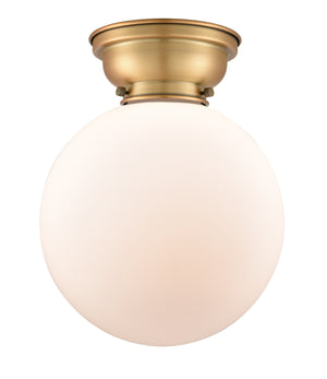 Innovations - 623-1F-BB-G201-10 - One Light Flush Mount - Franklin Restoration - Brushed Brass