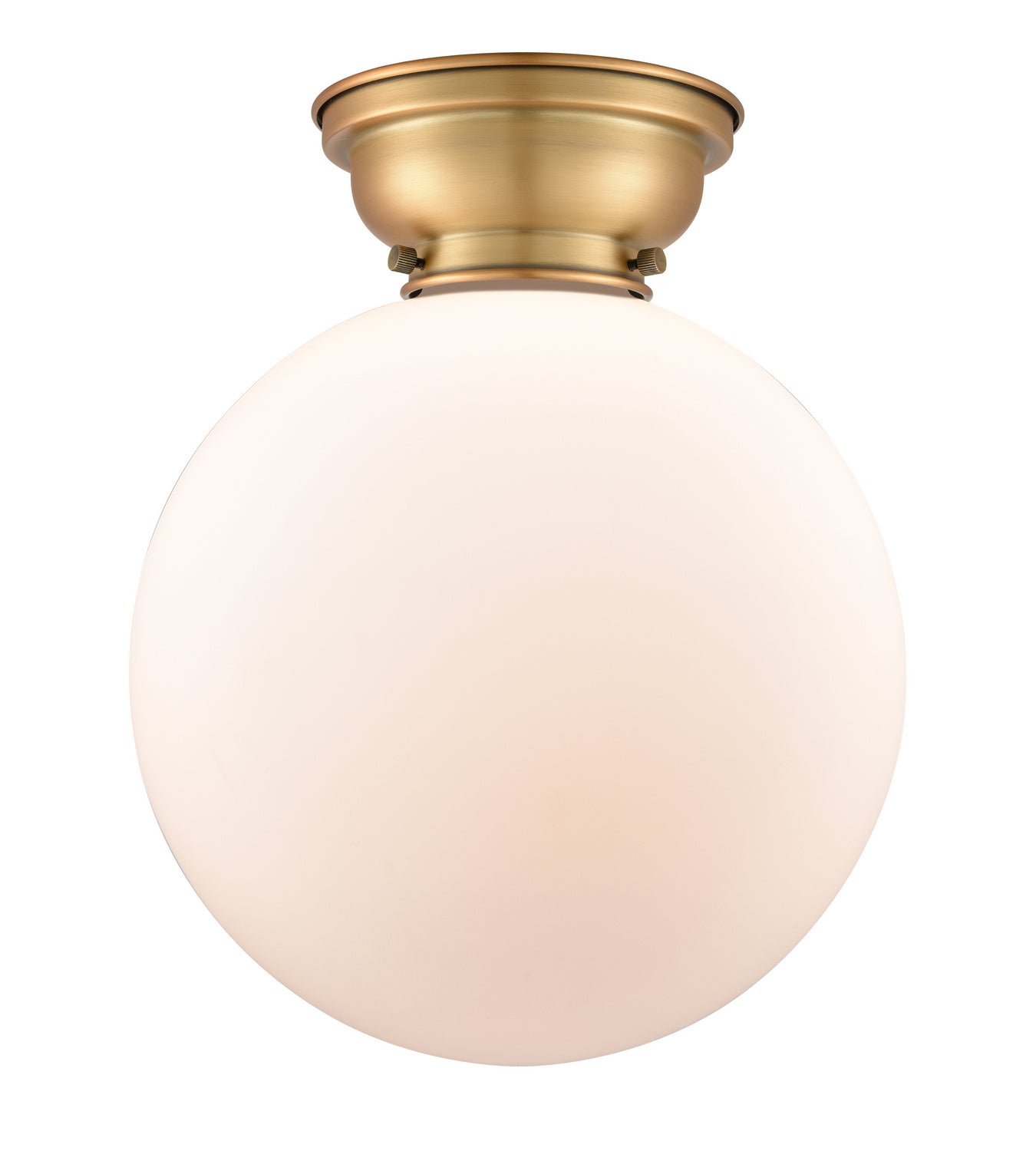 Innovations - 623-1F-BB-G201-12 - One Light Flush Mount - Franklin Restoration - Brushed Brass