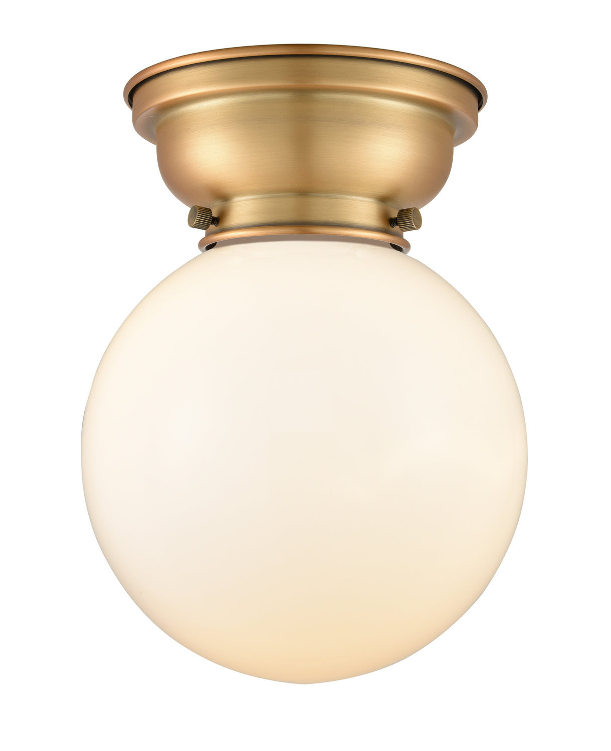 Innovations - 623-1F-BB-G201-8 - One Light Flush Mount - Franklin Restoration - Brushed Brass