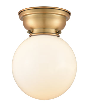 Innovations - 623-1F-BB-G201-8 - One Light Flush Mount - Franklin Restoration - Brushed Brass