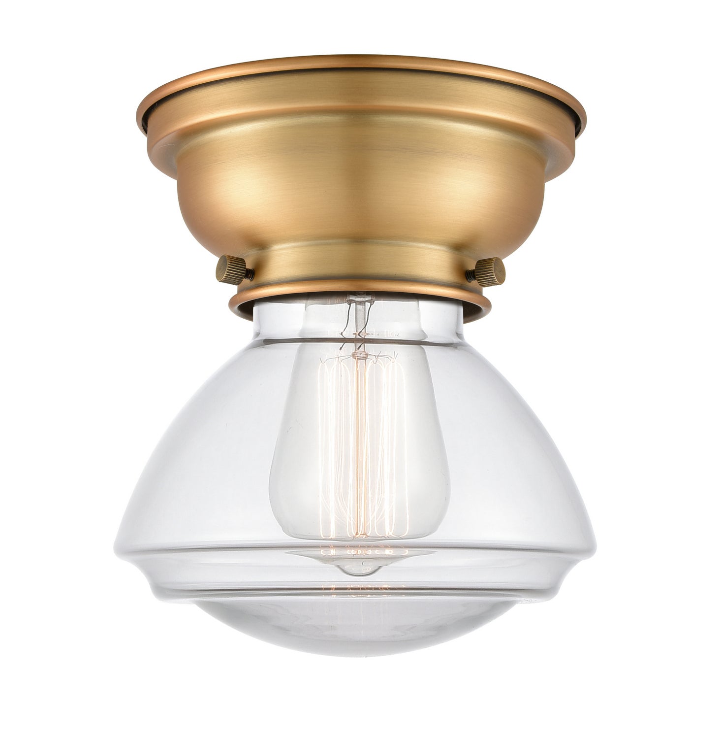 Innovations - 623-1F-BB-G322 - One Light Flush Mount - Franklin Restoration - Brushed Brass