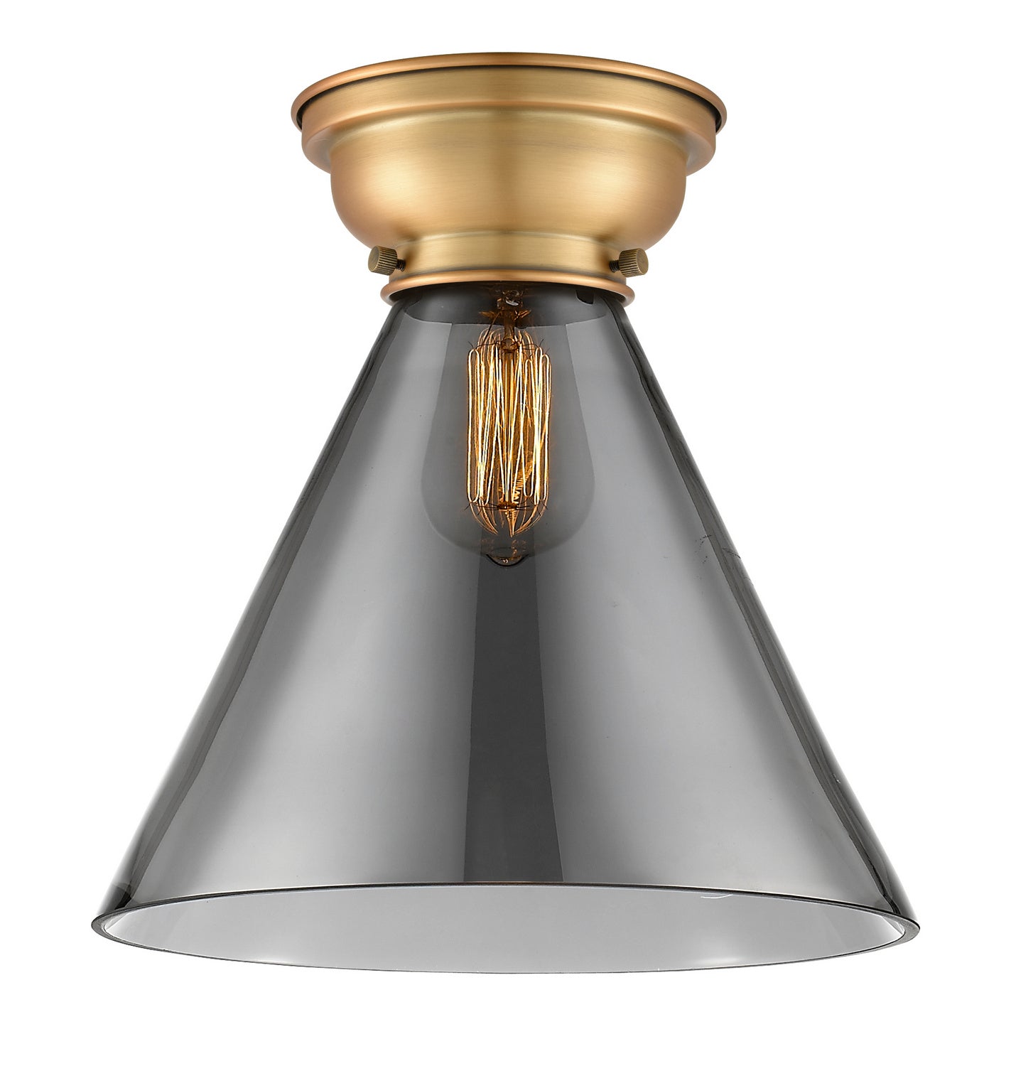 Innovations - 623-1F-BB-G43-L - One Light Flush Mount - Franklin Restoration - Brushed Brass