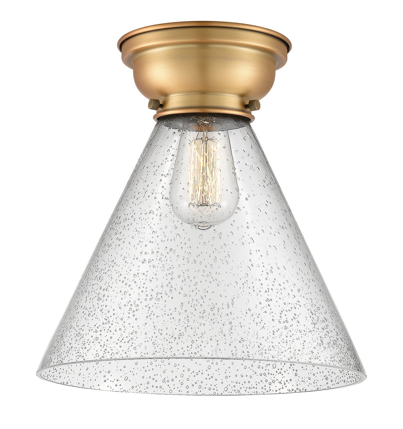 Innovations - 623-1F-BB-G44-L - One Light Flush Mount - Franklin Restoration - Brushed Brass