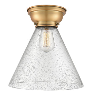 Innovations - 623-1F-BB-G44-L - One Light Flush Mount - Franklin Restoration - Brushed Brass