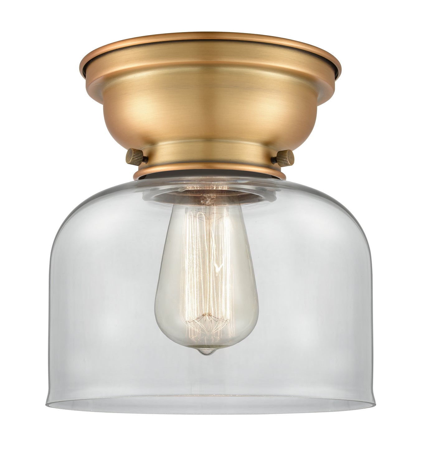 Innovations - 623-1F-BB-G72 - One Light Flush Mount - Franklin Restoration - Brushed Brass