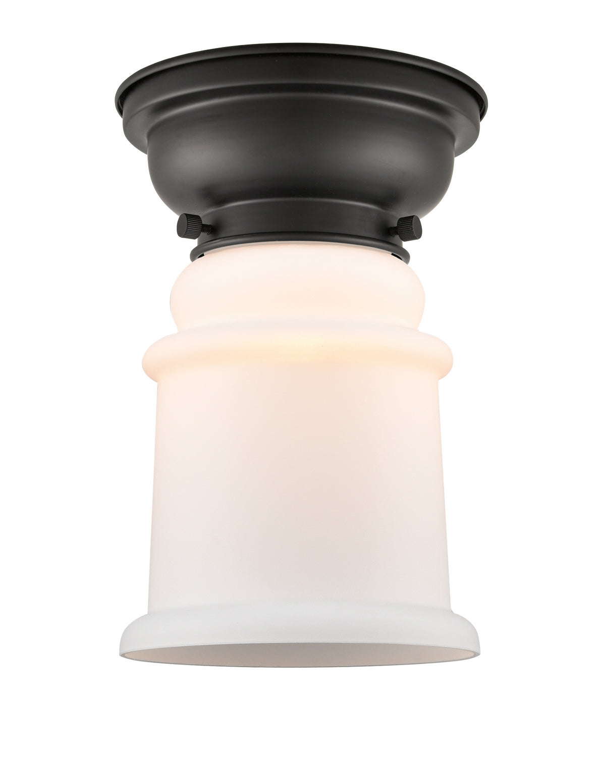 Innovations - 623-1F-BK-G181 - One Light Flush Mount - Franklin Restoration - Matte Black