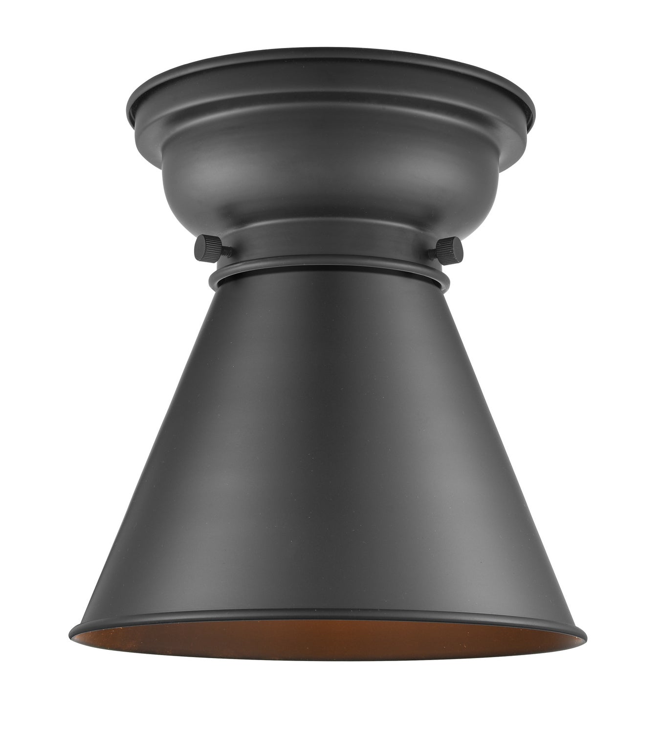 Innovations - 623-1F-BK-M13-BK - One Light Flush Mount - Franklin Restoration - Matte Black