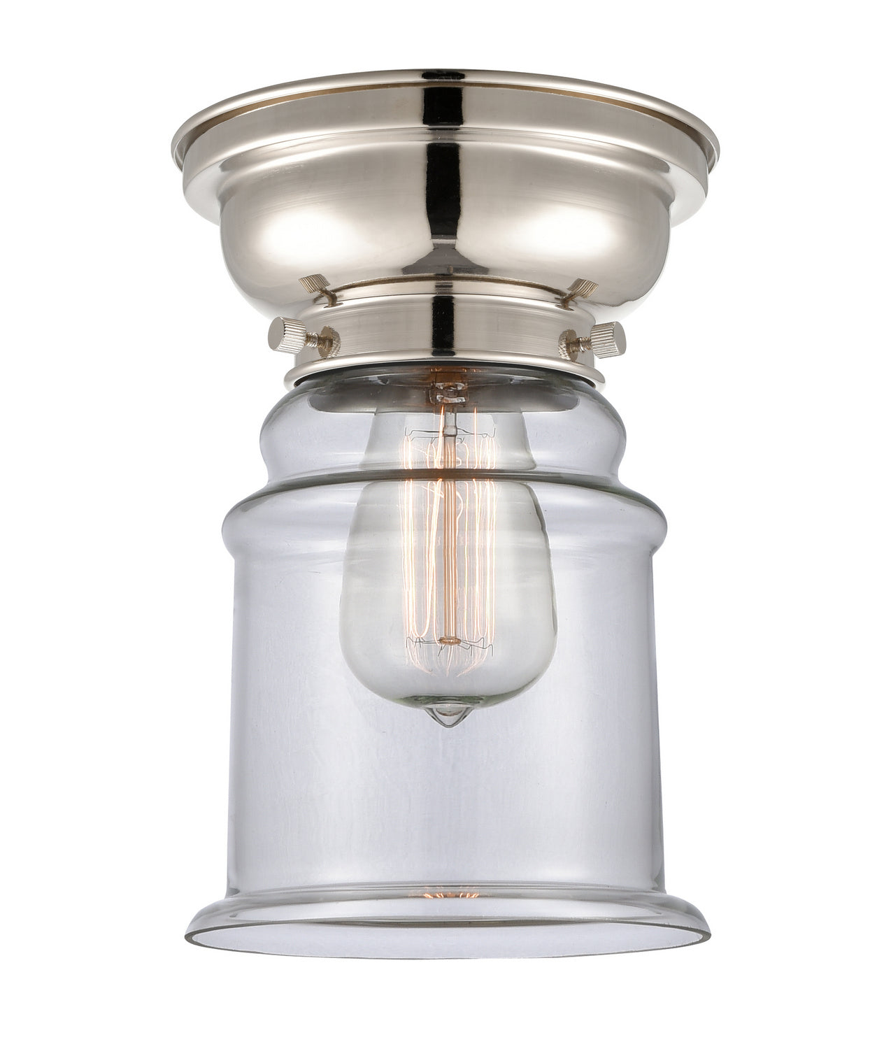 Innovations - 623-1F-PN-G182-LED - LED Flush Mount - Franklin Restoration - Polished Nickel