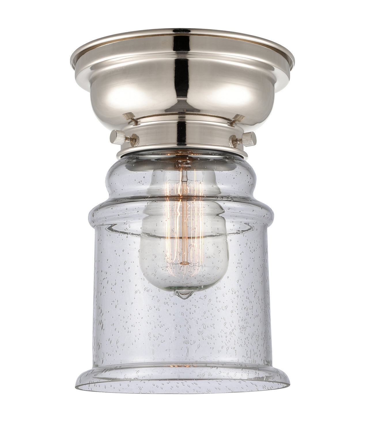 Innovations - 623-1F-PN-G184 - One Light Flush Mount - Franklin Restoration - Polished Nickel