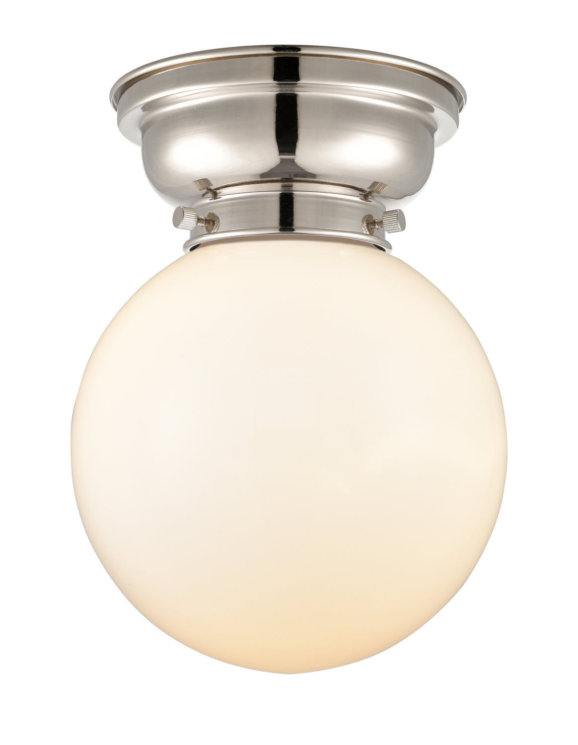 Innovations - 623-1F-PN-G201-8 - One Light Flush Mount - Franklin Restoration - Polished Nickel